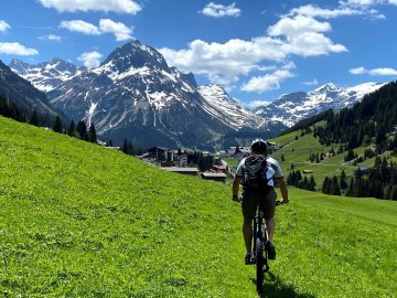 Mountainbiken in Au im Bregenzerwald